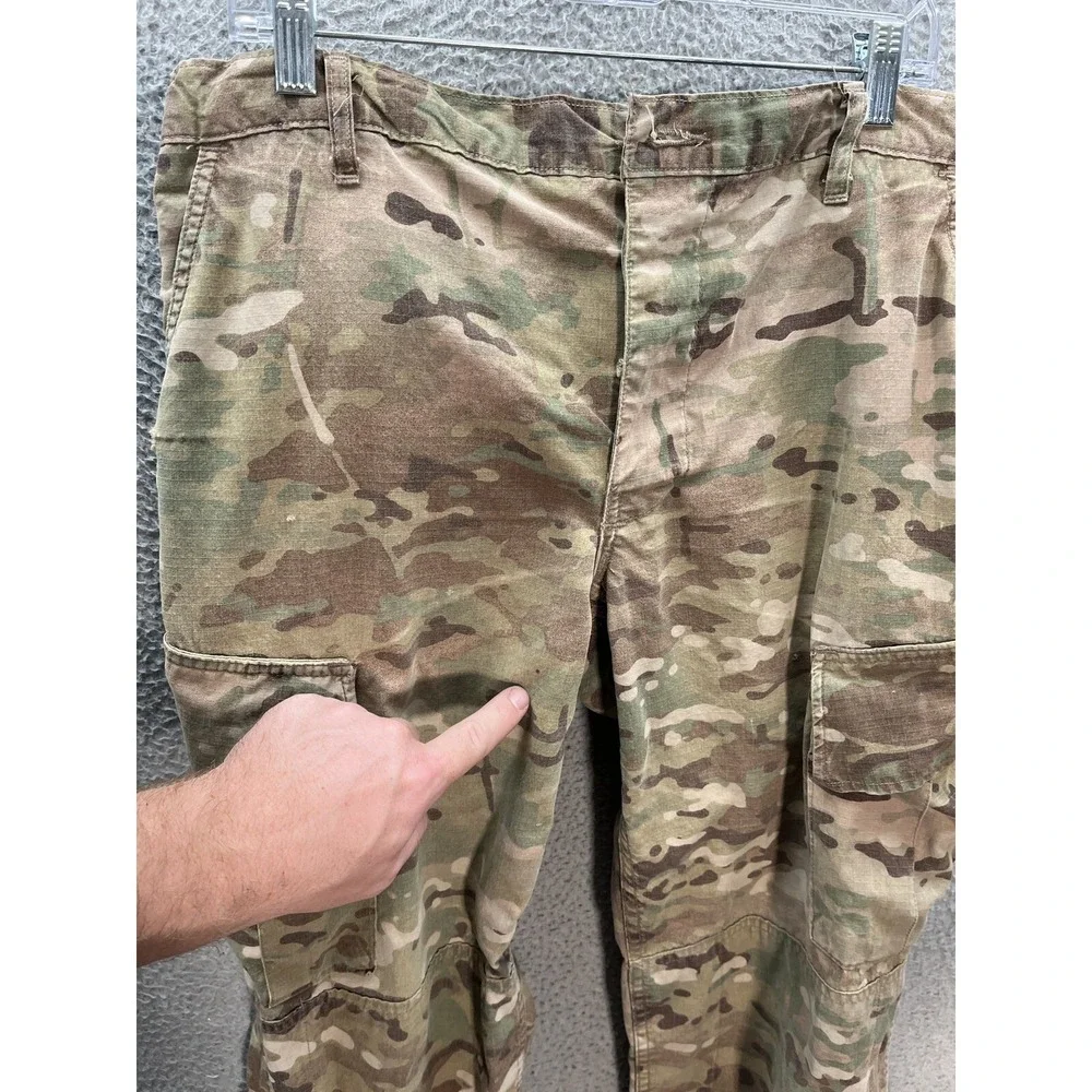 Military Pants Adult Medium Extra Short Camouflage Multicam Camo Ripstop Cargo *